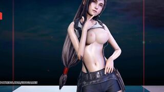 [MMD] Berry Good - Mellow Mellow Tifa Lockhart Aerith Fine Striptease Final Fantasy 7 Remake FF7