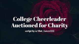 College Cheerleader Auctioned for Charity [erotic Audio for Men]