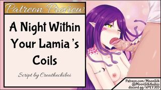 Extended Patreon Preview: a Night within your Lamia's Coils Part one