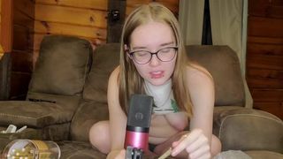 Stoner Grilfriend Smokes a Joint with you and Touches her Pink Twat (Roleplay) - IzzyHellbourne