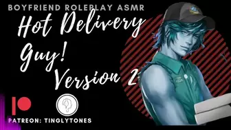 (Version two) Cute Delivery Dude! Bf Roleplay ASMR. Male voice M4F Audio Only