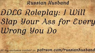 Daddy Roleplay: I Will Slap Your Rear-End for Every Wrong You Do