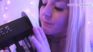 SFW ASMR - Let Me Suck Your Ears Goodnight - PASTEL ROSIE Alluring Twitch Streamer - Wet Alluring Ear Eating