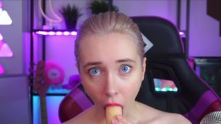 ASMR Oral Sex Deep Throat From Charming Blonde - Mia Delphy