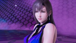 [MMD] T ara - NumberNine Aerith Tifa Lockhart Purple Dress Final Fantasy 7 Remake Charming Kpop Dance