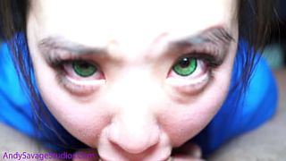 Green Eyes THAI NURSE deepthroat POINT OF VIEW bj for her patient! @andregotbars