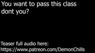AUDIO ONLY - FUCKING YOUR ATTRACTIVE TEACHER TO PASS THE CLASS TEASER