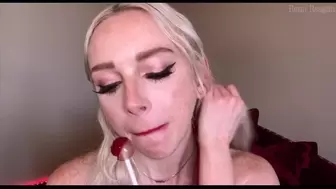 Face Bizarre JOI Student Seduces Professor With Red Lipstick And Lollipop On FaceTime - Remi Reagan