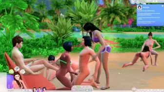 Lets Play - Public Sex on Beach - 420 Friendly - Star Wars Disney MashUp - SIMS four Gameplay