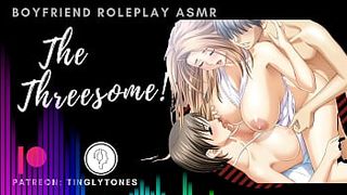 The Threesome! Can't Stop Orgasm! 2 Hoes 1 Lover. Bf Roleplay ASMR. Male