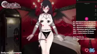 Vtuber Tocandose con Cartoon *Reacción* Me corro