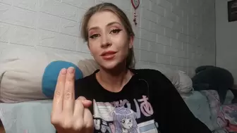 Cuck humiliation wild talk and JOI from your cute GF Evelyn