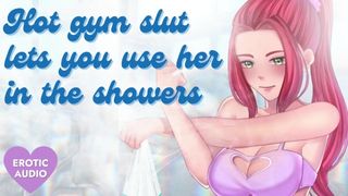 Sexy Gym Whore Lets You Use Her in the Showers [Submissive Slut] [Sloppy Blowjob]
