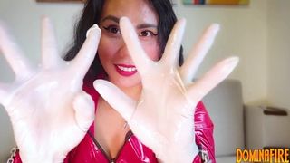 ASMR ❤ OILED LATEX GLOVES & PVC OUTFIT ❤