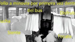 (Only Audio) I'm fucking My gf first time in the bus, follo a mi novia en el bus