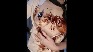 Irish Slut goes WAM with chocolate sauce