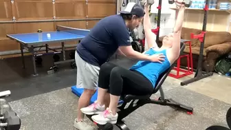 CLIENT MOUNTS HER PERSONAL TRAINER - REAL LOVERS ROLE PLAY FANTASY