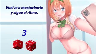 JOI interactivo. Masturbates exactamente al ritmo con este juego en español.