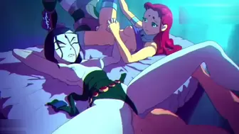 Youngster Titans SEX Party Raven X Starfire CARTOON
