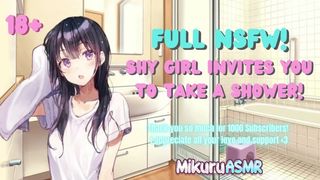 [NSFW] Shy slut invites you to take a shower│Lewd│Kissing│Wet│Moaning│FTM