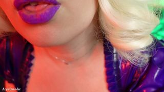 JOI jerk off instruction and CEI spunk eating instructions- pin up latex MILF Arya wild talk roleplay