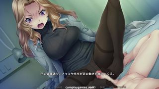 Spunk Squeezing Hospital Ep three Part two Busty Nurse Footjob in Pantyhose