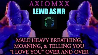 (LEWD ASMR) Heavy Male Breathing, Moaning, & Telling You "I Love You" Over & Over - Erotic JOI