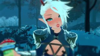 18+ ASMR VR RP "Alluring Elven Slut heals you up with her tongue" LEWD Ear Sucks - Kissing - Moaning