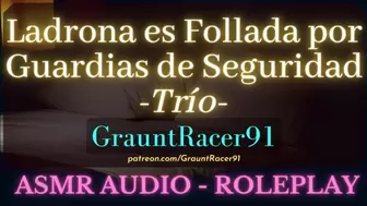 "Los Polis Me Cachan y Me Hacen Correr~" group sex - ASMR Audio Roleplay