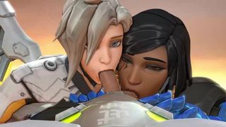 Mercy Pharah gets a player's dong blowed