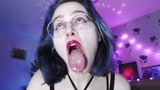 ASMR CUTE SALIVA FROM MY FINGERS TO MOUTH 