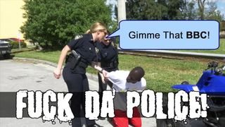 BLACK PATROL - Illegal Street Racing Black Thugs get Busted by MILF Cops