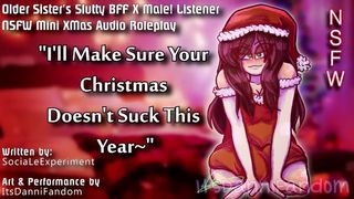 【R18+ XMas Audio RP】Your Sister's Kinky BFF Orgasm in Your Room, Wants Your V-Card【F4M】