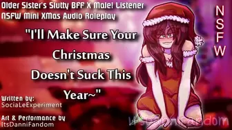 【R18+ XMas Audio RP】Your Sister's Kinky BFF Orgasm in Your Room, Wants Your V-Card【F4M】