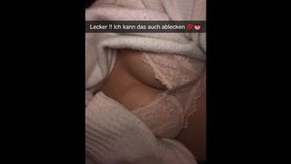 Shy German Skank mounts Best Friend on Snapchat