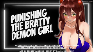 Taming the Bratty Demon With Your Humongous Wang || Audio Roleplay