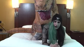 Dinosaur Mounts Charming Trans Woman