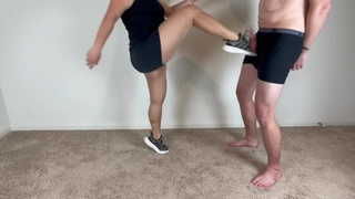 Ballbusting in Sneakers