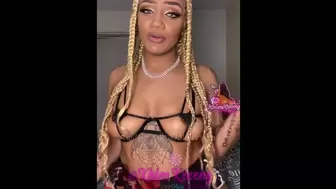 Black Freak Khloe Kxxxng Wants Too Be Your Nasty Step Daughter (full 18 mins on my onlyfans)