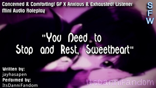 【SFW ASMR Audio RP】 "Who Stops And Rests a Day'" 【Concerned! Comforting! Gf X Listener】