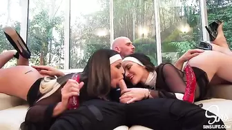 Very Sinful Threesome, Priest and two Nuns Free HD Porn and Sex Videos