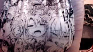 Bouncing Ahegao Girls - 40DDD Tits Covered in Anime Girls and Played with