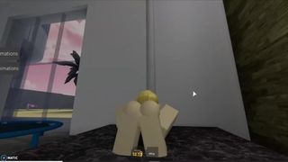 Hot Blonde Roblox Whore Claps her Ass for Cock