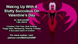 Waking Up With A Sleazy Succubus On Valentine's Day (Erotic Audio)