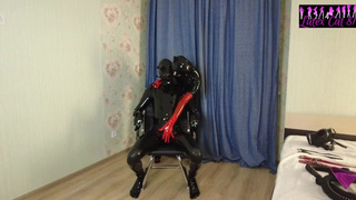 Rubber doll tied up slave
