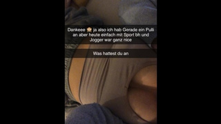 German Gym Skank wants to fuck Dude from Gym on Snapchat
