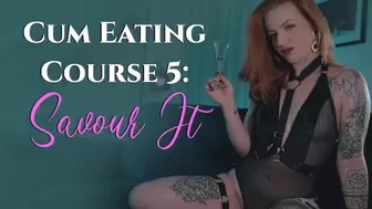 Sperm Eating Course five : Savour It CEI Jizz Eating Instructions Dominatrix POINT OF VIEW
