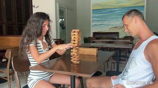 Bitch lost her Anal in a Jenga game and was poked hard in the Booty