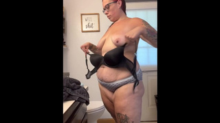 BIG BREASTED WOMAN stepmom MILF get ready with me after my shower your SELF PERSPECTIVE