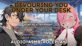 m4f Devouring You Under Your Desk❤️‍???????????? audio asmr roleplay